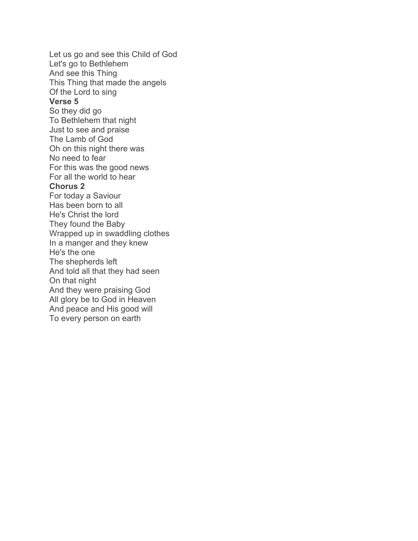 Text of a Christmas carol on a white background