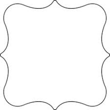 Black geometric shape on a white background