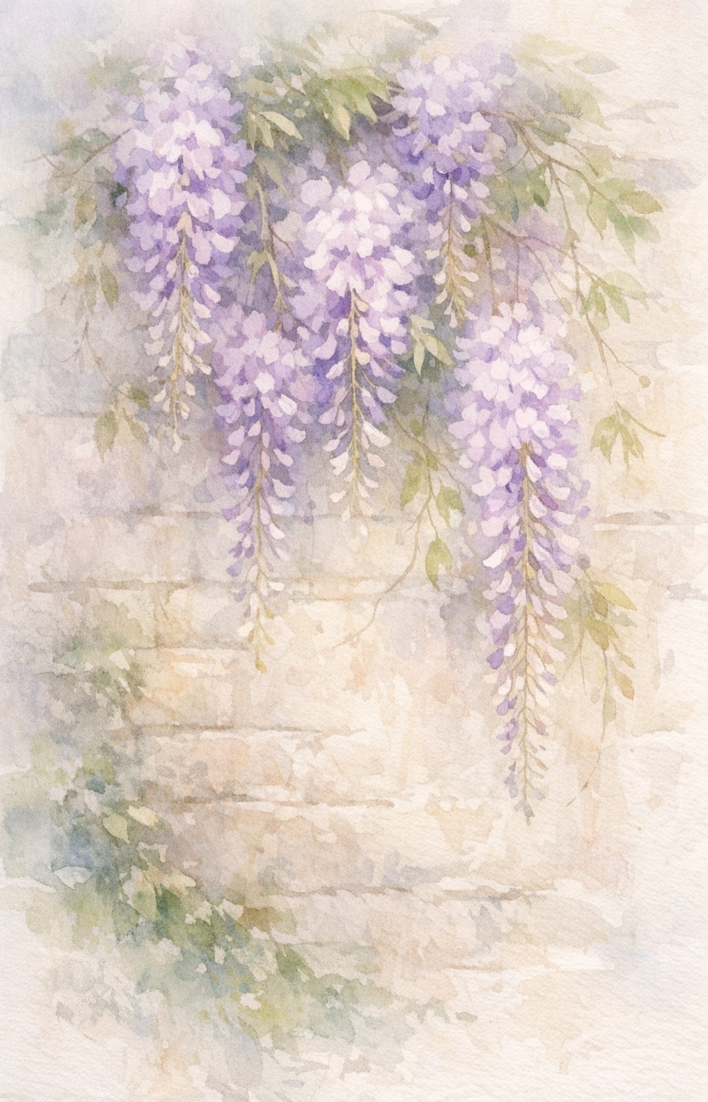 Wisteria Cascade 9x14"